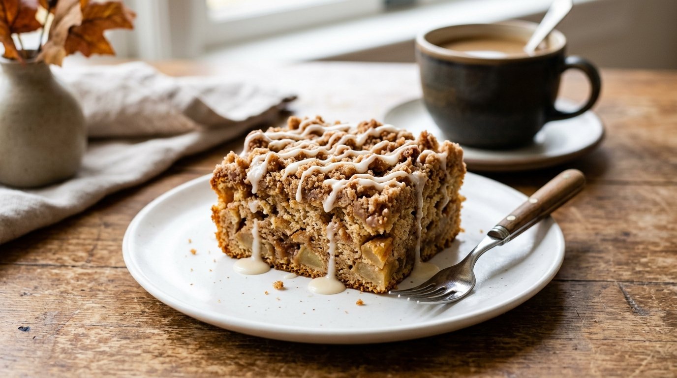 Easy Apple Cinnamon Sheet Cake for Busy Weeknights 3 apple cake hero