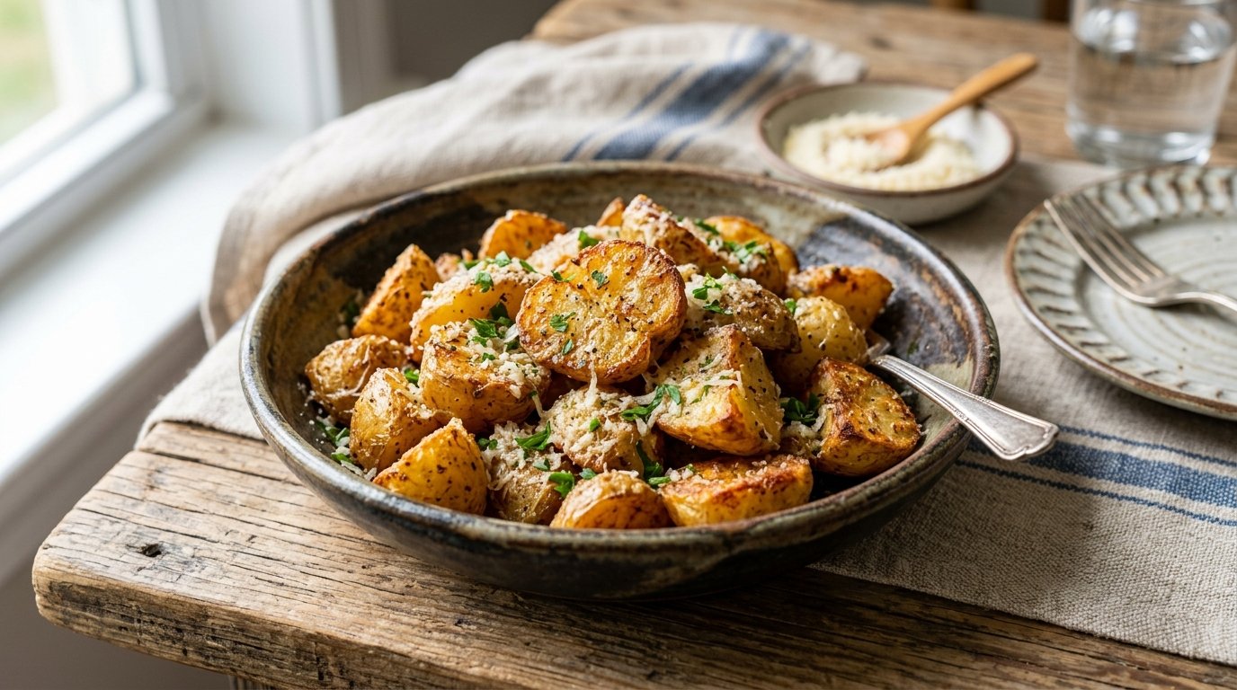 Air Fryer Garlic Parmesan Potatoes 2 hero 11