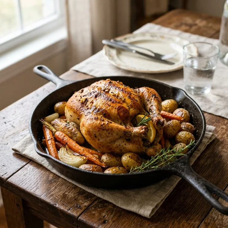 Garlic Herb Butter Roasted Chicken