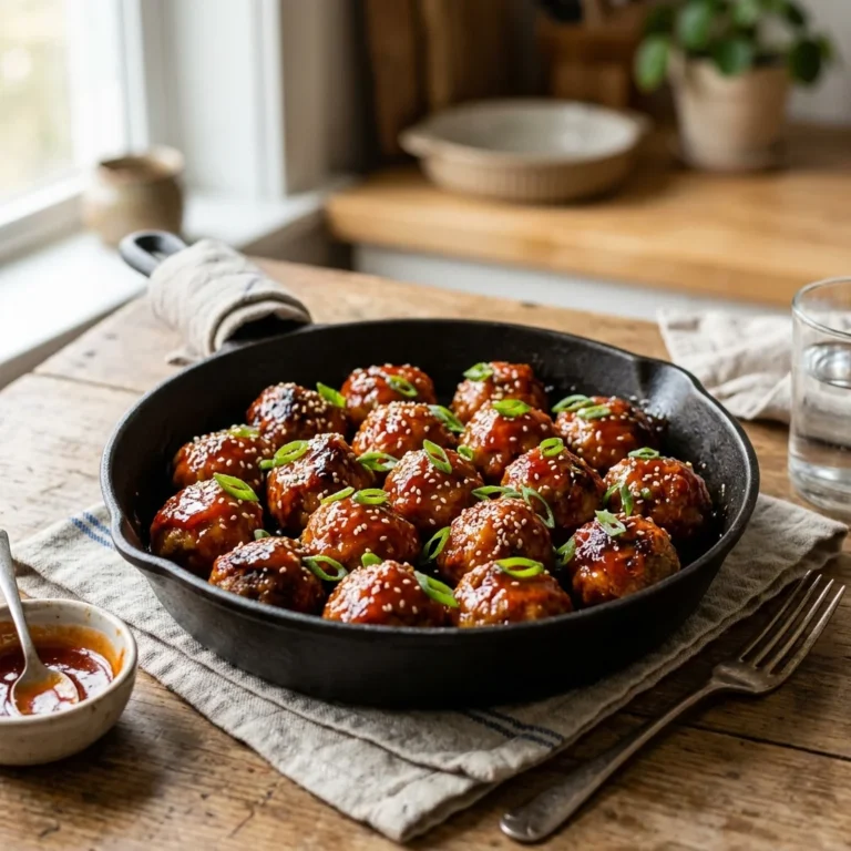 Honey Sriracha Glazed Meatballs