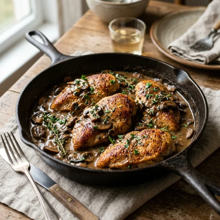 One-Pan Creamy Mushroom Chicken