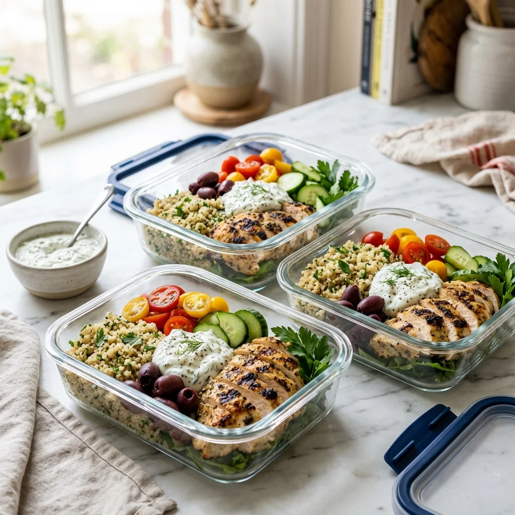 High-Protein Greek Chicken Meal Prep Bowls 4 hero 32