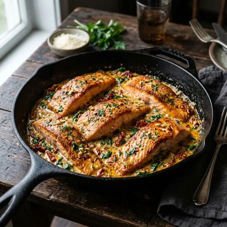 One-Pan Creamy Garlic Tuscan Salmon