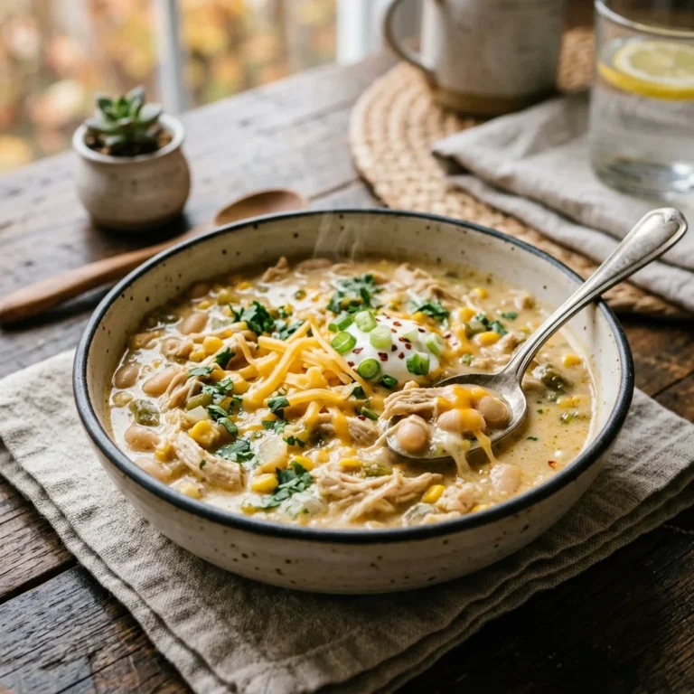 Crockpot Cream Cheese Chicken Chili