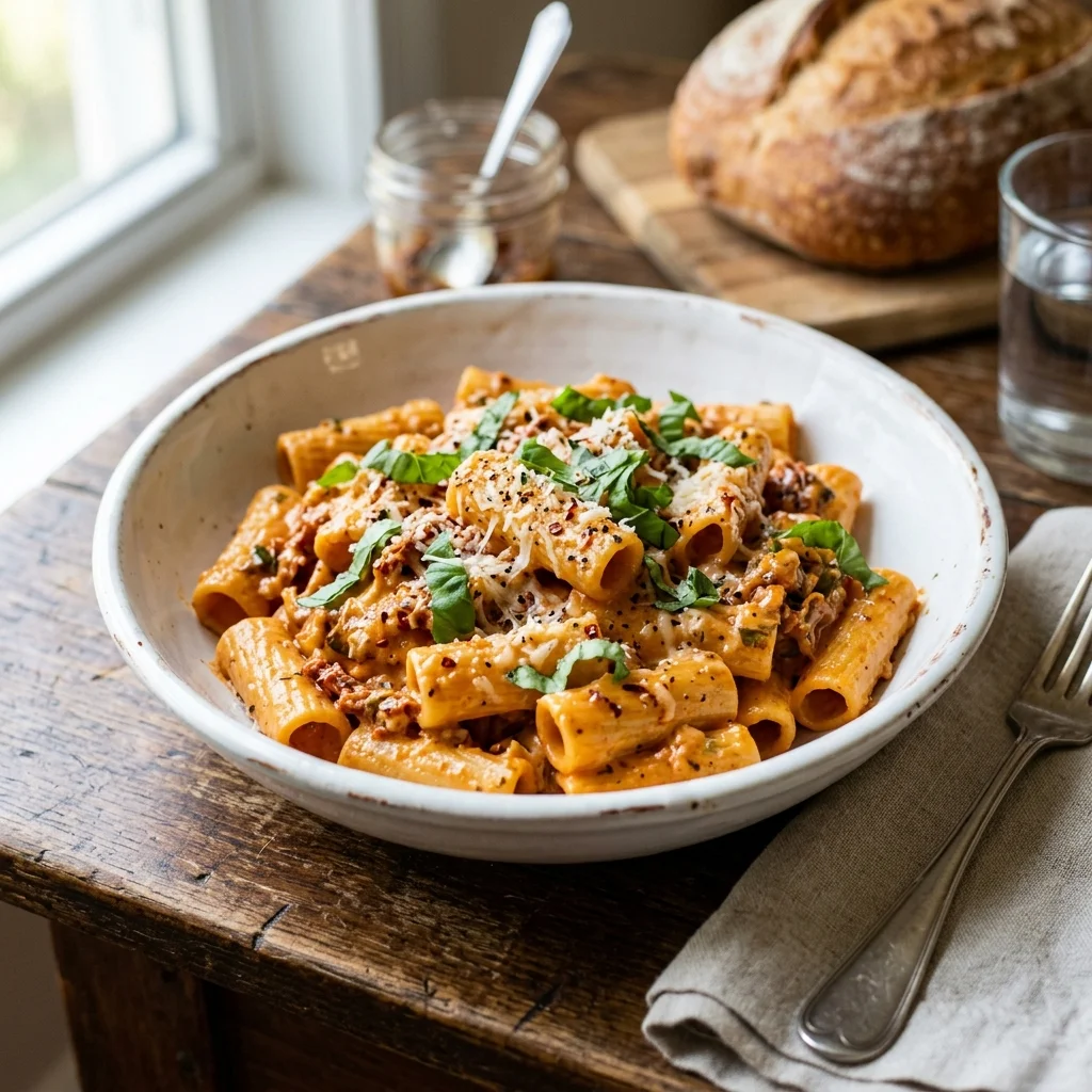 Creamy Sun-Dried Tomato Pasta 4 hero 36