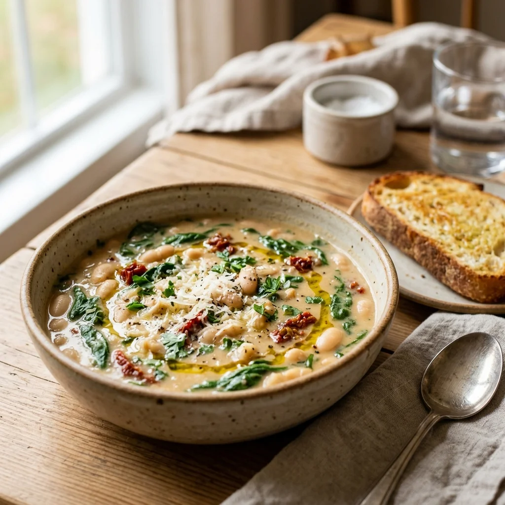 Creamy Tuscan White Bean Soup 4 hero 42
