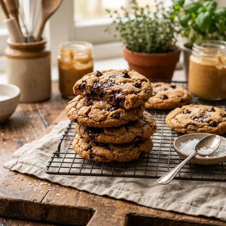Vegan Peanut Butter Chocolate Chip Cookies