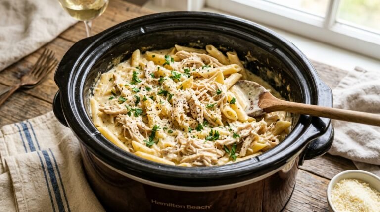 Crockpot Olive Garden Chicken Pasta