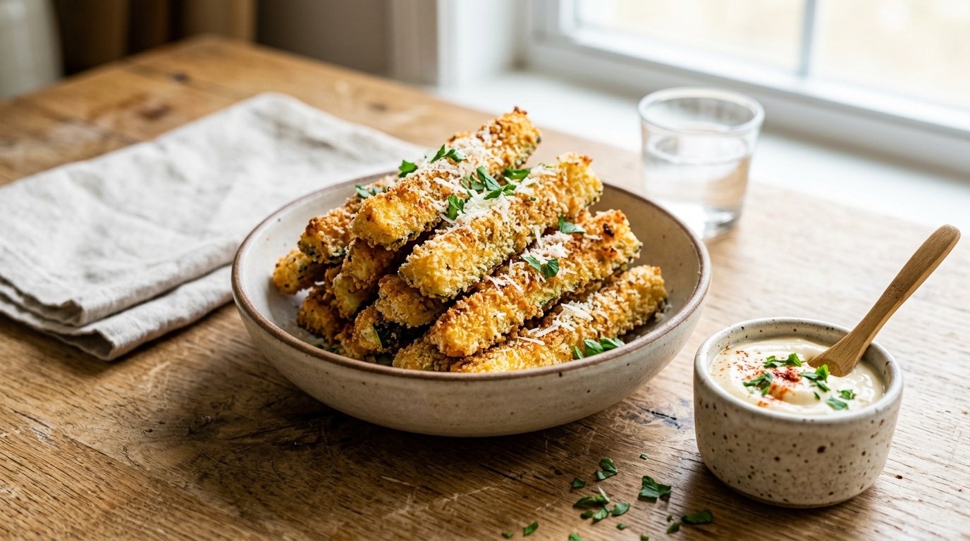 Crispy Air Fryer Parmesan Zucchini Fries 2 hero 8