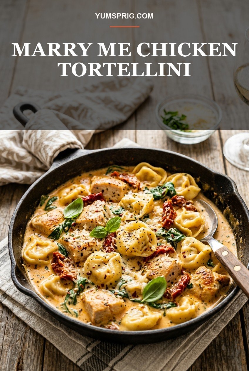 Viral Marry Me Chicken Tortellini 3 Pin for later