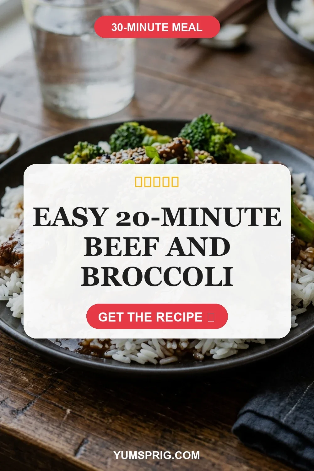 Easy 20-Minute Beef and Broccoli 3 Pin for later