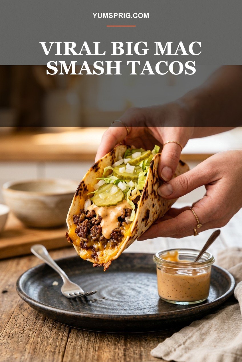 Viral Big Mac Smash Tacos 3 Pin for later