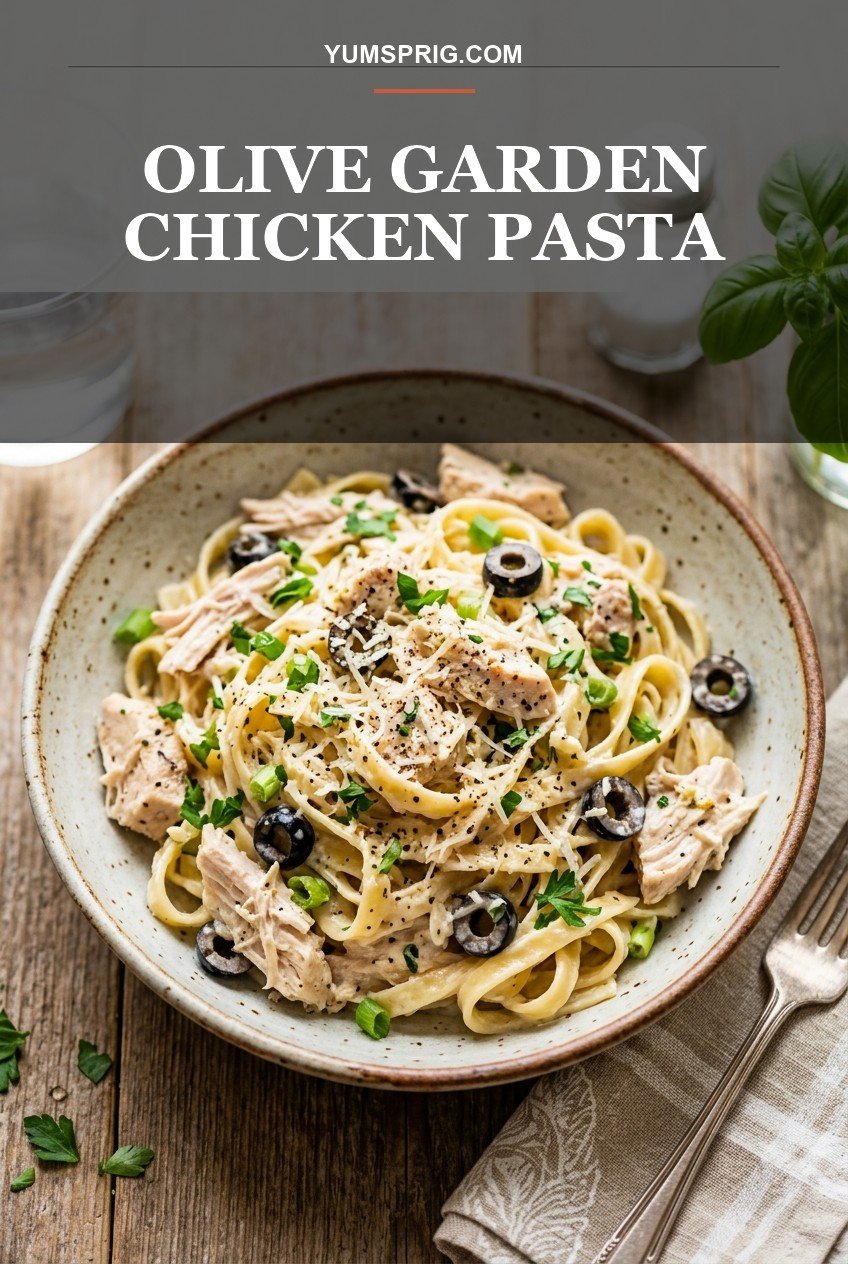 Crockpot Olive Garden Chicken Pasta 3 Pin for later