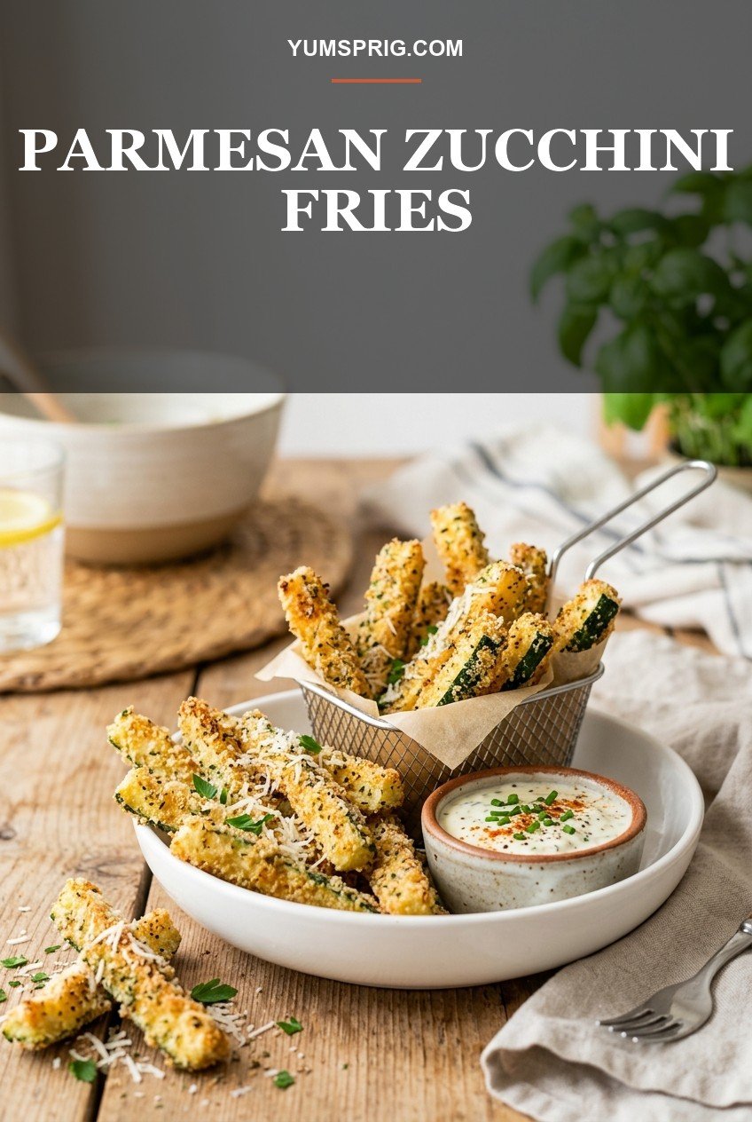 Crispy Air Fryer Parmesan Zucchini Fries 3 Pin for later