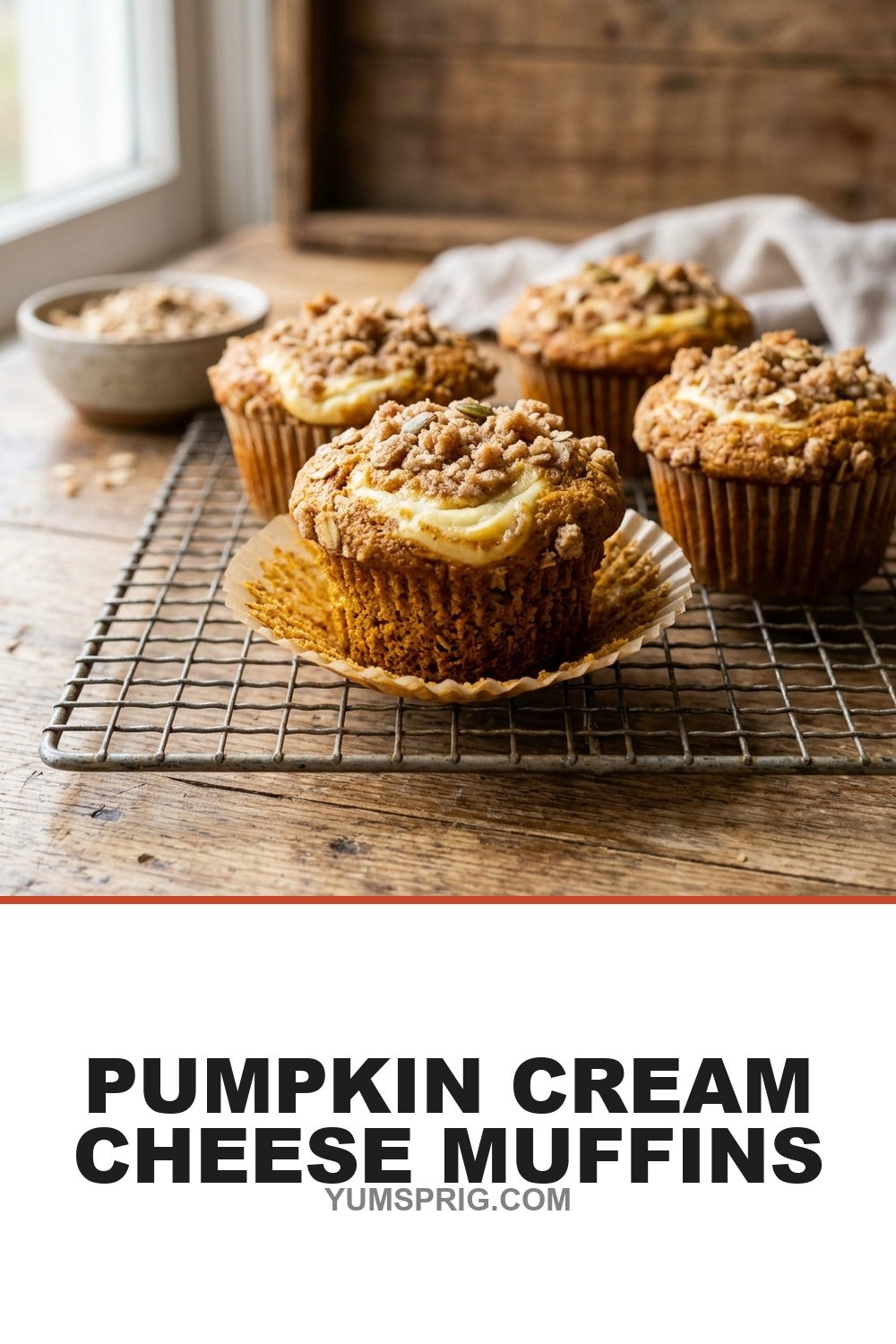 Pumpkin Cream Cheese Muffins (Starbucks Copycat) 2 Pin for later