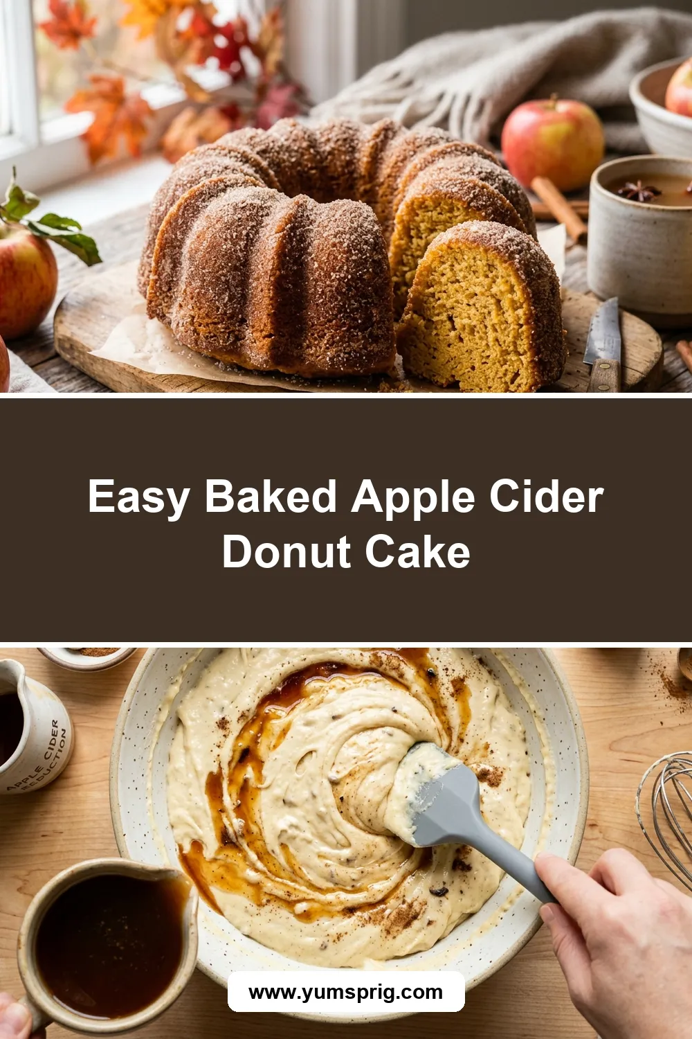 Easy Baked Apple Cider Donut Cake
