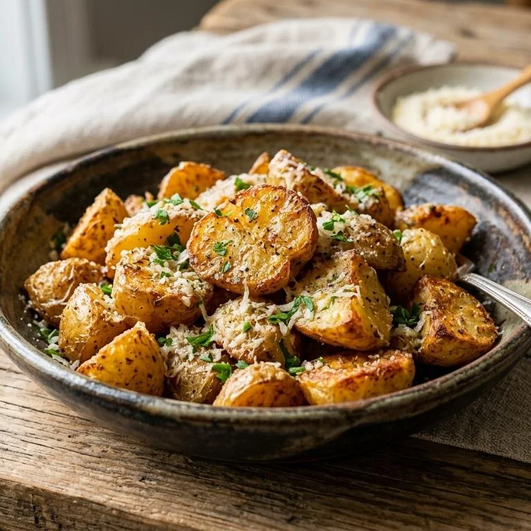 Crispy Garlic Parmesan Smashed Potatoes 2 Step by step preparation