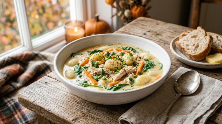 Slow Cooker Creamy Chicken Gnocchi Soup 5 Slow Cooker Creamy Chicken Gnocchi Soup